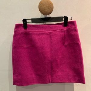 J. Crew pink wool skirt, size 4